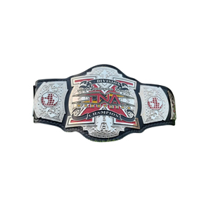 เข็มขัดแชมป์ TNA X-Division หนังสีดำ ดีไซน์สีเงินและสีแดง คุณภาพพรีเมียม สำหรับแฟนๆ MMA - Product Image 1