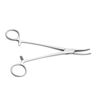 Pinzas Hemostáticas Curvas Schnidt, Herramienta Quirúrgica para Amigdalectomía, Instrumento Quirúrgico ORL, Reutilizable, de Acero Inoxidable - Product Image 2