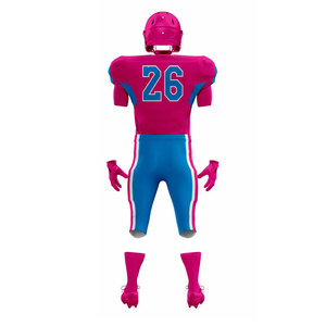 Uniforme de Fútbol Americano Personalizado de Primera Calidad, Impresión por Transferencia de Calor, Transpirable, para Adultos, 100% Poliéster - Product Image 2