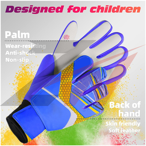 Guantes de portero Sportout con protección para los dedos, guantes de fútbol transpirables, un par de guantes de portero profesionales - Product Image 5