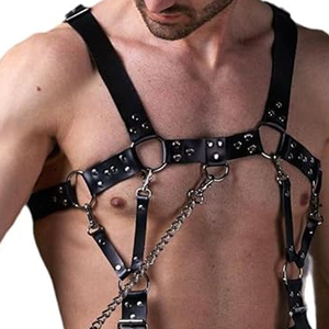 New Arrival Premium Quality Best Supplier Custom Leather <b>Harness</b> Top Adjustable Strap Fashion <b>Harness</b> Top For <b>Men</b> & Women - Product Image 5