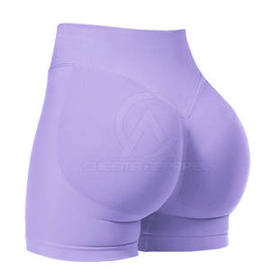 Shorts Deportivos de Cintura Alta Sin Costuras para Mujer, Control de Abdomen, Yoga, Fitness, Ropa Deportiva con Tela Elástica - Product Image 2