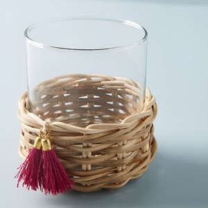 Portavasos Ecológico de Jacinto para Almacenamiento de Vasos, Arreglo de Mesa de Comedor y Decoración del Hogar - Product Image 1