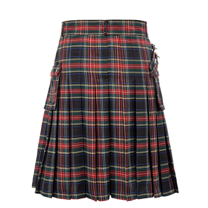 Kilt de Tela Híbrida con Diseño Tartán para Hombre, Elaborado con Maestría, Diseño Tradicional Escocés con Cintura Ajustable para Bodas y Eventos - Product Image 4