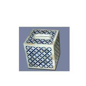 Porte-mouchoirs élégant et écologique en os incrusté, fait main, décoratif, cadeau pour la maison, Tradebyd - Product Image 1