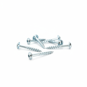Vis autotaraudeuses en acier au carbone à tête cylindrique, classe 4, zinguées, à filetage grossier, pour bois, métriques, à pointe acérée, à empreinte Phillips - Product Image 2