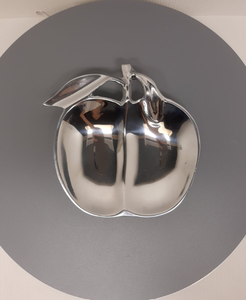 Gran oferta de metal de aluminio acabado en plata superventas plato de mesa decorativo tazón Plato decorativo de manzana plato antiguo - Product Image 2