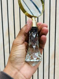 3'' Crystal Magnifying Glass In Brass Finish With Designer Crystal Handle - Product Image 3