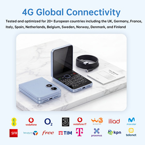 Telefono Flip 4G LTE Dual SIM Sbloccato con Tastiera QWERTY, Sistema Operativo Cloud, Telefono Digitale per Bambini e Anziani, Chiamate e Messaggi - Product Image 2