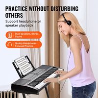 61-Key Digital Portable Electric Piano Keyboard with 200 Tones and 200 Rhythms