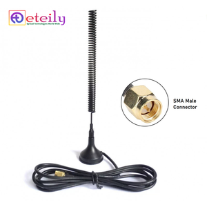ETEILY ET-4339M-1L3-SMS-S28 433MHz 9dBi เสาอากาศแม่เหล็กสปริงโลหะพร้อมสาย RG174 (L-3Mtr) + ขั้วต่อ SMA ตัวผู้ - Product Image 1