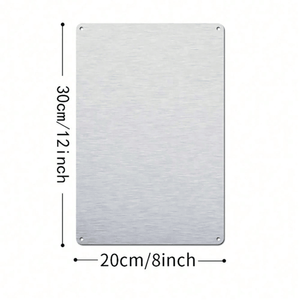 ป้ายอะลูมิเนียมสไตล์วินเทจ CIFbuy ขนาด 8x12 นิ้ว (20.3x30.5 ซม.) สำหรับตกแต่งบ้าน บาร์ หรือห้องแมนเคฟ  TikTok สำหรับบริการรับสินค้า Temu - Product Image 5