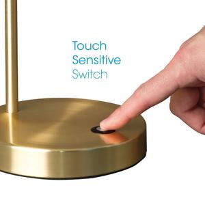 Lámpara de Mesa de Latón Macizo de Lujo con Elegante Pantalla de Tela, Iluminación Moderna para Mesita de Noche y Sala de Estar - Product Image 3