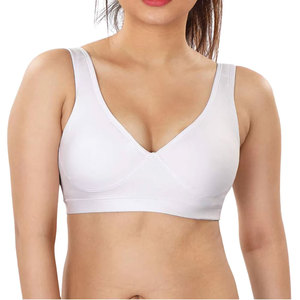 Soutien-gorge de sport léger uni pour femme, maintien élevé, sans dos, ajustable, grandes tailles - Product Image 1