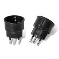 Adaptateur de voyage Allemagne-Suisse en matériau écologique, convertisseur de prise Schuko portable de type J