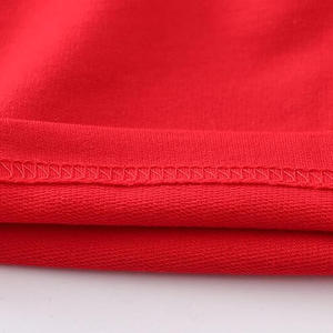 Shorts décontractés rouges, couleur unie, tricotés, avec cordon de serrage à la taille, respirants, coupe régulière, style taille mi-haute - Product Image 6