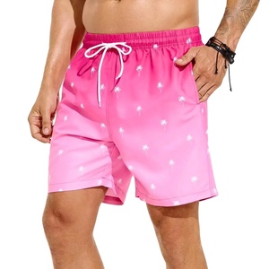 RTS Wholesale Price Men Beach Shorts Bottoms Sublimation Swim Surf <b>Boxer</b> Trunks Men's OEM <b>Polyester</b> Drawstring Shorts AI-BS-201 - Product Image 1