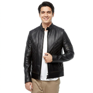 Good Manufacturer <b>Men</b> <b>Leather</b> <b>Jacket</b> Fully Customized Hot Selling Top Trending Anti Wrinkle <b>Men</b> <b>Leather</b> <b>jacket</b> for <b>men</b> - Product Image 1