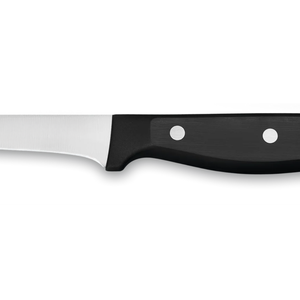 Cuchillos profesionales para deshuesar, de acero inoxidable, con hoja curva estrecha y afilada, y mango ergonómico negro con triple remache, para carne y aves. - Product Image 3