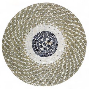 Sets de table tissés à la main en jonc de mer et nacre, prix compétitif, sets de table décoratifs - Product Image 2