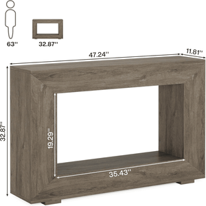 Consolle Moderna di Lusso in Pino per Arredamento Casa con Legno Teak e Vano Contenitore - Product Image 2