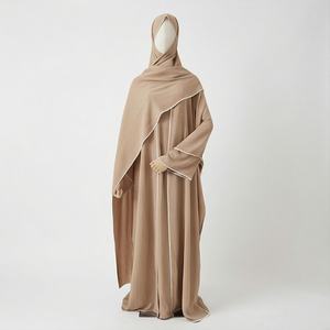 Abayas personnalisées de dernière conception, les plus vendues, fabriquées en gros, prix raisonnables, vêtements musulmans en lin et mousseline - Product Image 1