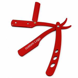 Rasoir droit professionnel en acier inoxydable pour barbier, logo personnalisé, OEM, vente en gros - Product Image 2