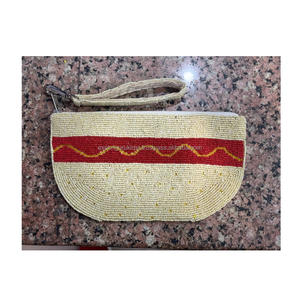 Bolso de mano de estilo bohemio elegante para mujer india, bolso de hombro hecho a mano con cuentas de diseñador, bolso de compras de noche, bordado de algodón - Product Image 6