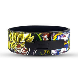 Ceinture de Soutien Dorsal Personnalisée en Cuir de Vachette Respirant 10MM avec Boucle à Levier Anime pour Entraînement de Gym, Squat, Bench Press et Soulevé de Terre – Impression par Sublimation - Product Image 2