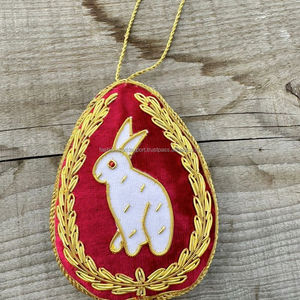 Colorful Tartan Santa Ornament Christmas Tree Decoration with <b>Gold</b> <b>Trim</b> and Sequins Decoration Christmas Decoration - Product Image 2