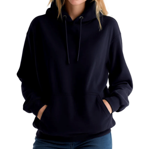 Sweat à capuche zippé en molleton de coton épais, couleurs personnalisées, brodé, pour homme, mode hiver, avec caractéristiques écologiques - Product Image 3