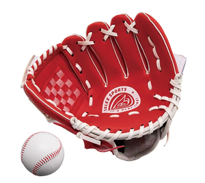 Ensemble de gants de baseball PVC avec balle en plastique pour la formation et la pratique - Product Image 1