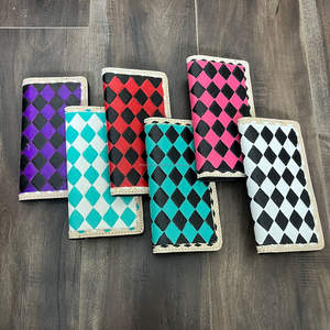 Nouveau portefeuille long personnalisé pour homme en cuir de vachette à carreaux, élégant et tendance, porte-monnaie et pochette, cadeau unisexe - Product Image 5