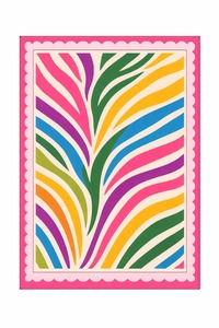 Tapis moderne abstrait en laine, motif vague arc-en-ciel, tapis de salon coloré, tapis moelleux, tapis décoratif pour la maison, tapis de luxe design - Product Image 4