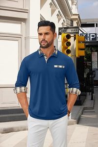 เสื้อโปโลขายดี ผ้าคุณภาพเยี่ยม มีกระเป๋าหน้า แขนยาว - Product Image 2