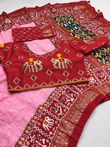 Sari de Diseño Indio Lucknowi Chikankari, Prenda Étnica de Lujo Más Vendida, Blusa de Exportación de Última Tendencia, Boutique Exclusiva - Product Image 2