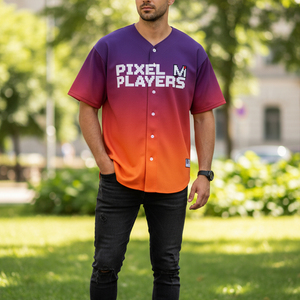 Professional Baseball Jersey Full Button Sublimated Uniform Moisture Wicking <b>Athletic</b> Wear Custom Name Number Printed - Product Image 6