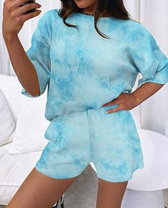 New Fashion Breathable Winter Streetwear <b>Tie</b> <b>Dye</b> Hooded Pullover Sweatshirt Hoodie Pants <b>Set</b> Men Women Tracksuit 2 Piece <b>Set</b> - Product Image 5