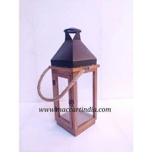 Handcrafted Pine Wood Vintage <b>Lantern</b> Wholesale | Moradabad India - Product Image 4