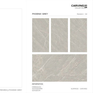 Carreaux de porcelaine émaillée texturée et polie grand format, conçus pour des installations de revêtements de sol et de murs haut de gamme. - Product Image 1