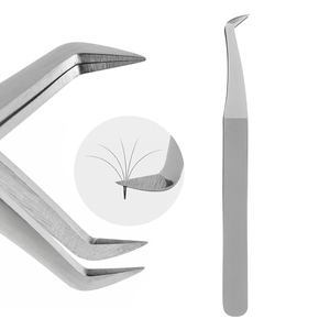 Pinzas de Acero Inoxidable de Alta Precisión para Pestañas, Herramientas de Belleza Profesionales al por Mayor para Salones de Extensión de Pestañas y Capacitación - Product Image 1