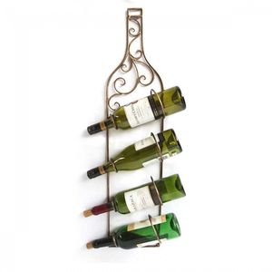 Wall Mounted Metal Wine <b>Rack</b> 5-Layer Adjustable Detachable Design Industrial Style Waterproof for Living Room Beverage <b>Storage</b> - Product Image 5