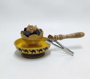 Brûleur d'encens au charbon de bois style arabe à motif chameau, pot à Oud pour l'approvisionnement au Moyen-Orient - Product Image 6