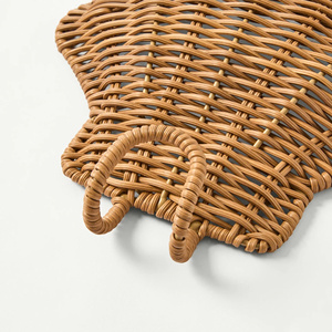 Tropical Charm Rattan Clam Shell <b>Wall</b> Hook Rack Handmade Woven <b>Decorative</b> <b>Wall</b> Organizer Coastal Home <b>Decor</b> - Product Image 2