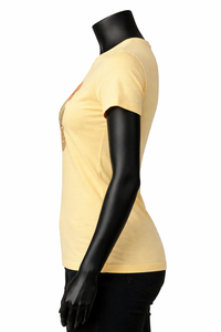 T-shirt à imprimé floral pour femme, en coton, décontracté, à manches courtes, col rond, tee-shirt d'été pour femme, fournisseur en gros, directement de l'usine - Product Image 5