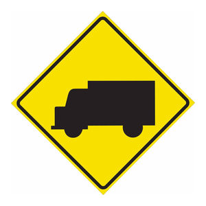 Panneau de signalisation de sécurité Brady Truck Picto 30x30 pouces, panneau d'avertissement pour zone de chargement intérieure/extérieure - Product Image 3