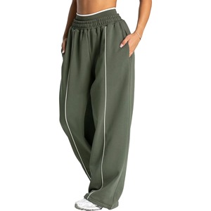 Ensemble de survêtement pour femme avec logo personnalisé, en coton respirant, pull et pantalon de jogging pour femme, vêtements en gros, survêtement en vente - Product Image 1