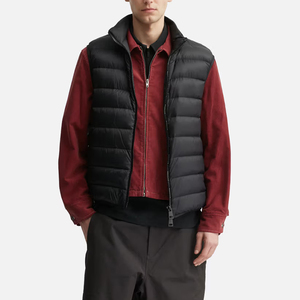 Adult Men's Warm <b>Puffer</b> <b>Vests</b> Lightweight Stand Collar Black Color Outerwear Quilted <b>Puffer</b> <b>Vest</b> Zipper Sleeveless <b>Jacket</b> - Product Image 5