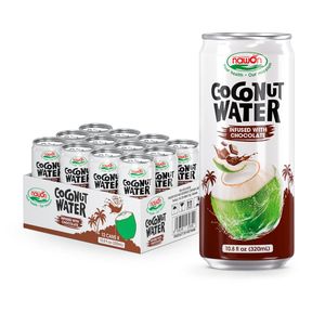 Acqua di Cocco al Cioccolato dal Gusto Delizioso 320ML in Lattina, Acqua di Cocco Nawon Infusa al Cioccolato da Giovani Cocco Freschi del Vietnam - Product Image 1