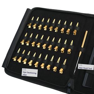 Professional Hair Extension Tools Kit Microbeads Remover closing Plier Hook Comb Scissor 27pcs Sectioning Clips Velcro Pad Set - Product Image 4